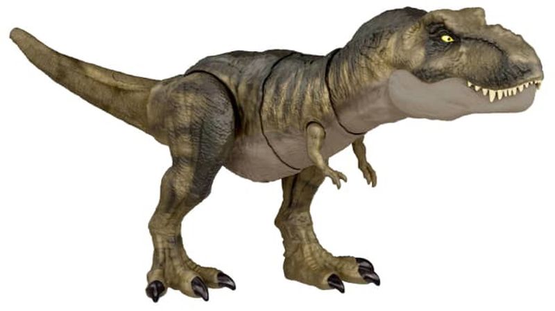 Jurassic World Movie T-Rex Που "Χτυπάει" & Καταβροχθίζει